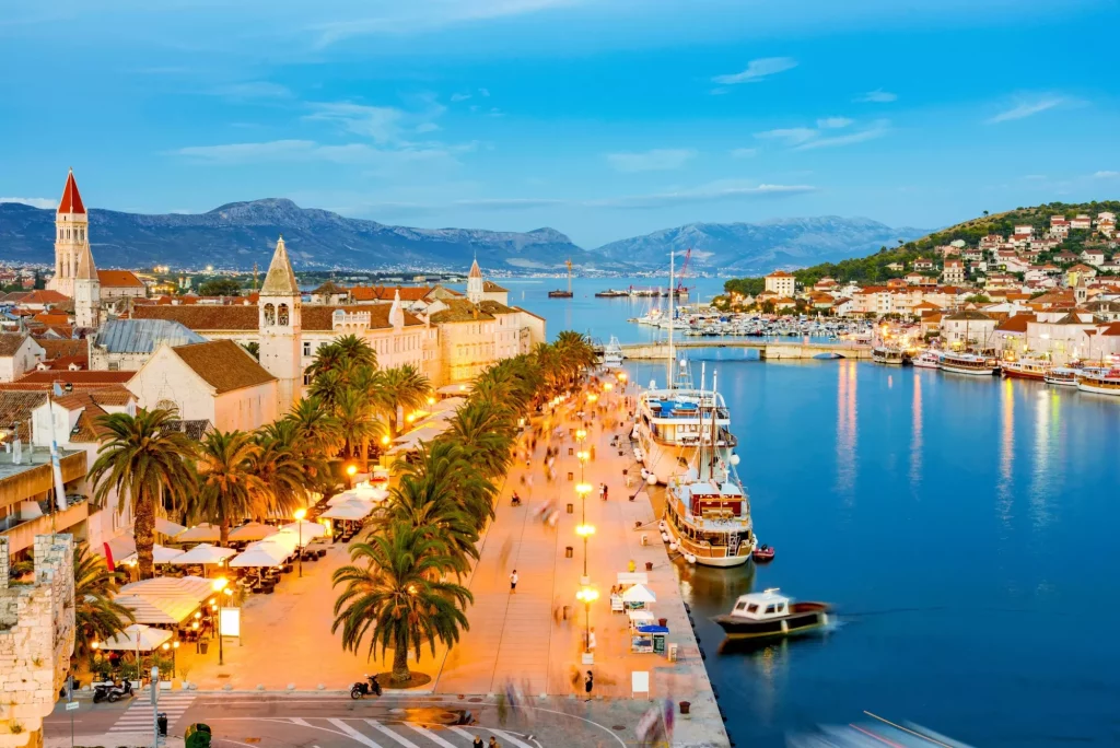 Abendlicher Blick auf Trogir