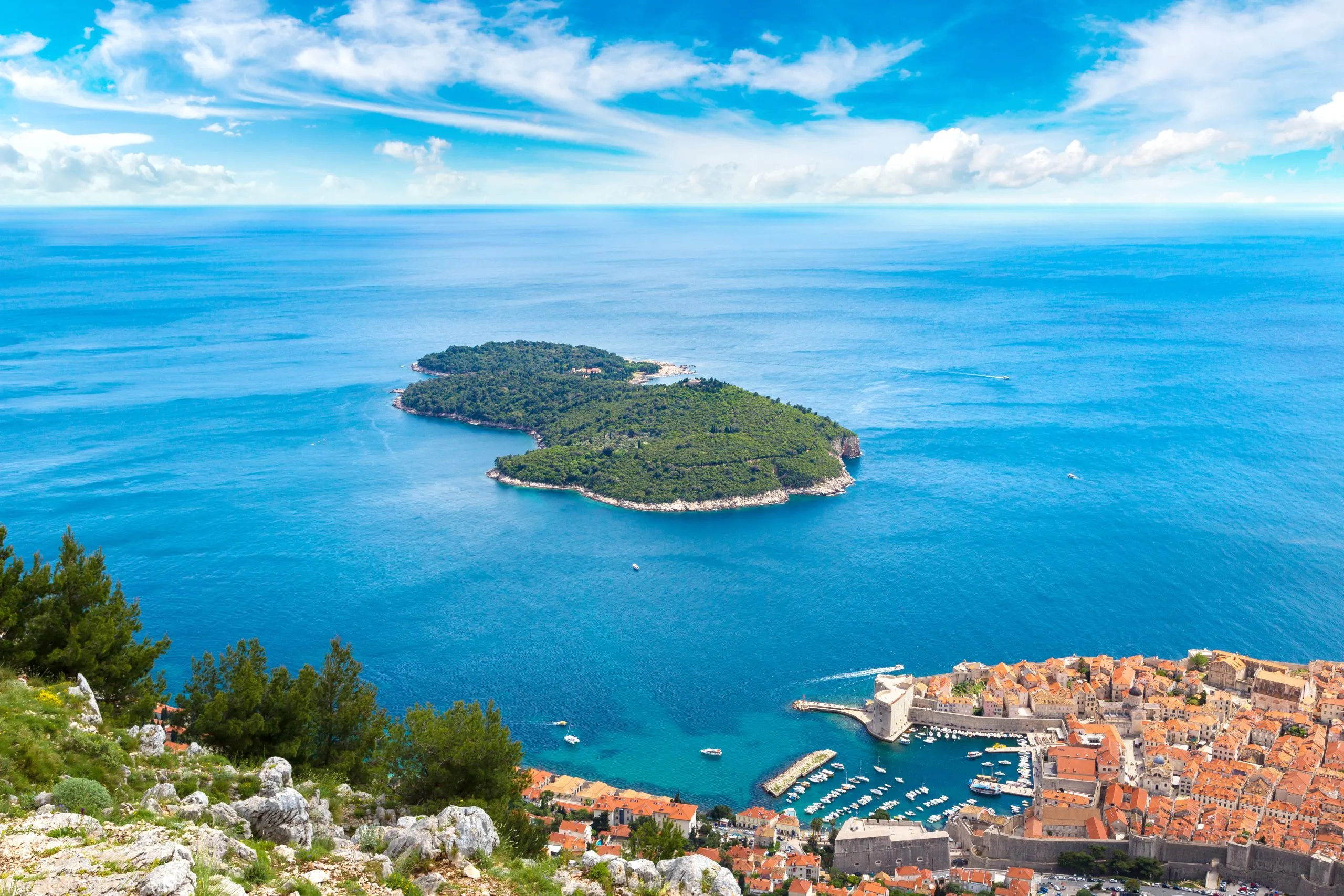 Lokrum island in Dubrovnik