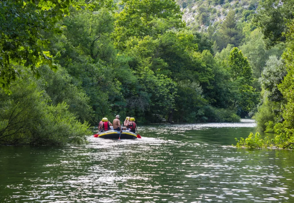 Raften op de rivier Cetina
