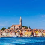 Rovinj, mooie oude stad in Istrië van Kroatië, Europa.