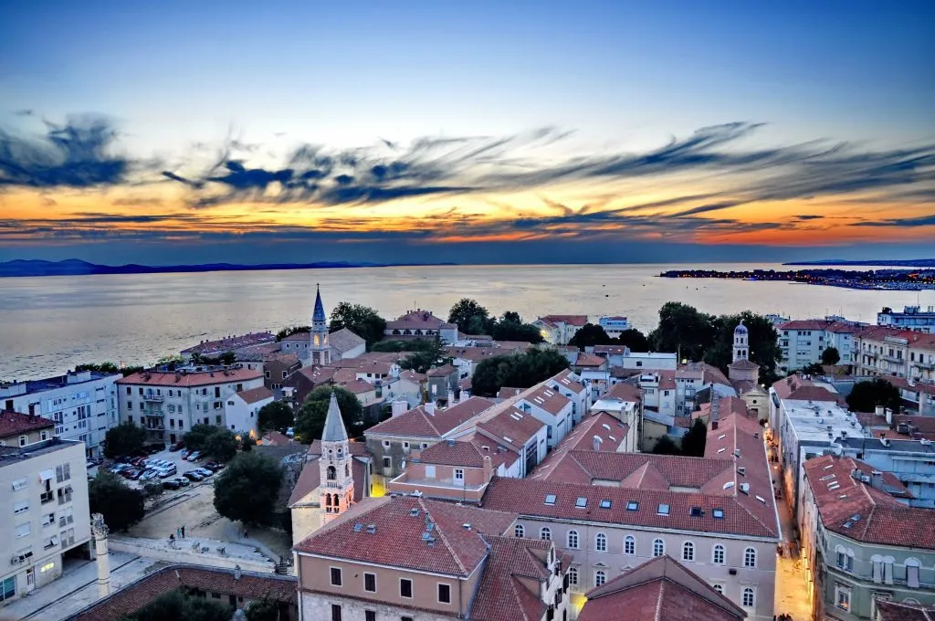 Zadar bei Sonnenuntergang