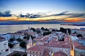 Zadar bei Sonnenuntergang