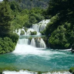 Wasserfall im Krka Nationalpark Kroatien